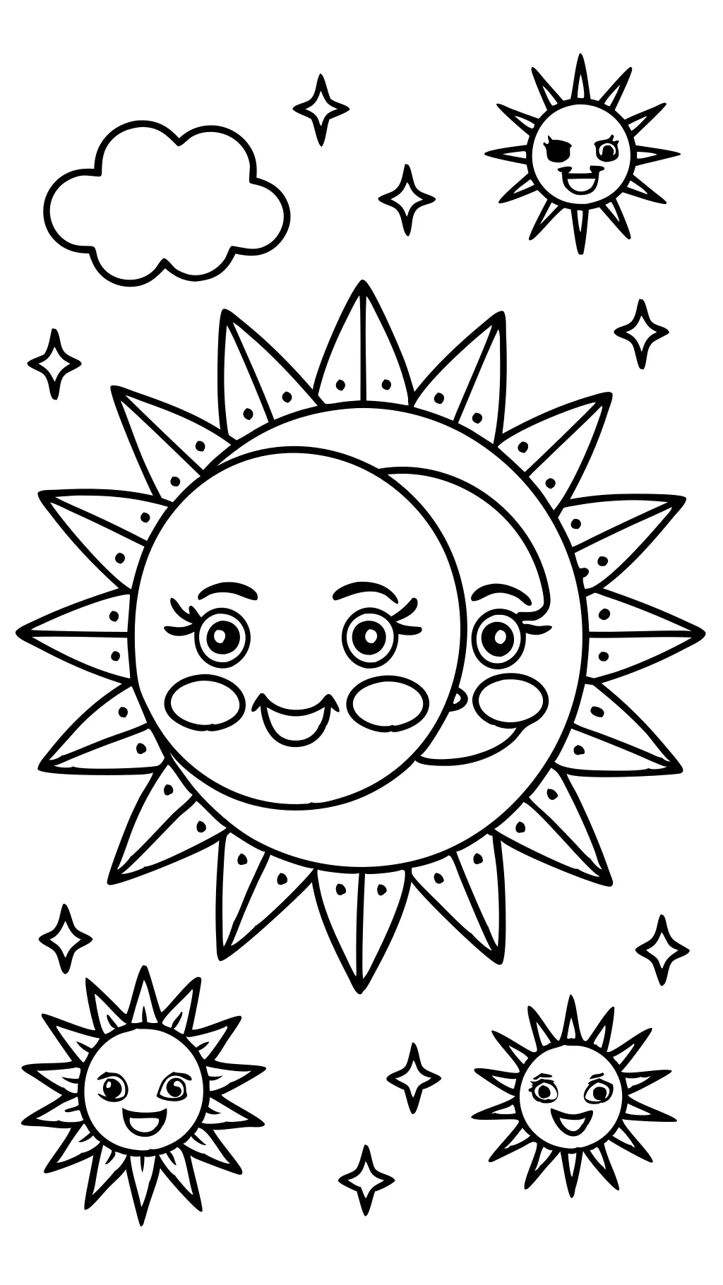 coloring pages sun